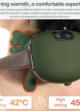 Neck Massager Bionic Heated Massager, Neck Massager for Pain Relief Deep Tissue, Simulated Human Hand Design for Pain Relief and Muscle Relax