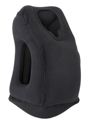 Inflatable Air Travel Pillow Airplane Office Nap Rest Neck Head Chin Cushion