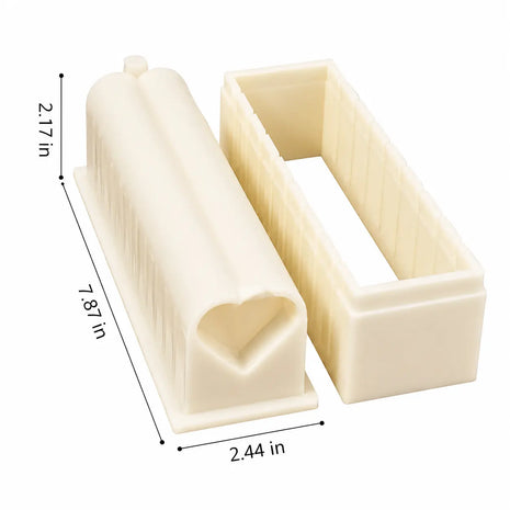 Sushi Making Kit with Cutter Mold, DIY Sushi Maker Tool for Perfect Even Rolls, Easy Homemade Sushi Kitchen Gadget