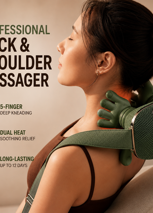 Wireless 4D Kneading Neck & Shoulder Massager