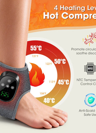 Cordless Heated Foot & Ankle Massager Wrap
