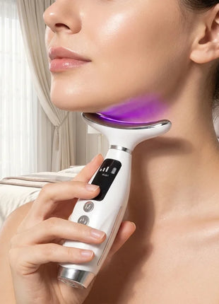 7-Color LED Light Therapy Face & Neck Massager