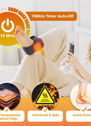 Cordless Heated Foot & Ankle Massager Wrap
