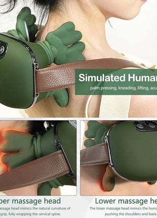 Neck Massager Bionic Heated Massager, Neck Massager for Pain Relief Deep Tissue, Simulated Human Hand Design for Pain Relief and Muscle Relax