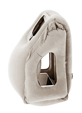 Inflatable Air Travel Pillow Airplane Office Nap Rest Neck Head Chin Cushion