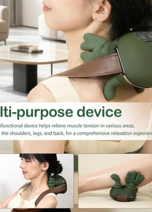 Neck Massager Bionic Heated Massager, Neck Massager for Pain Relief Deep Tissue, Simulated Human Hand Design for Pain Relief and Muscle Relax